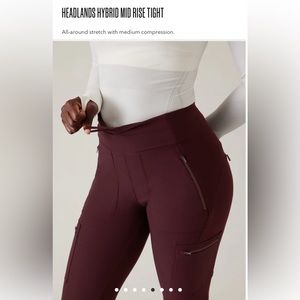 NEW WITHOUT TAGS ATHLETA HEADLANDS HYBRID MID RISE TIGHT.
